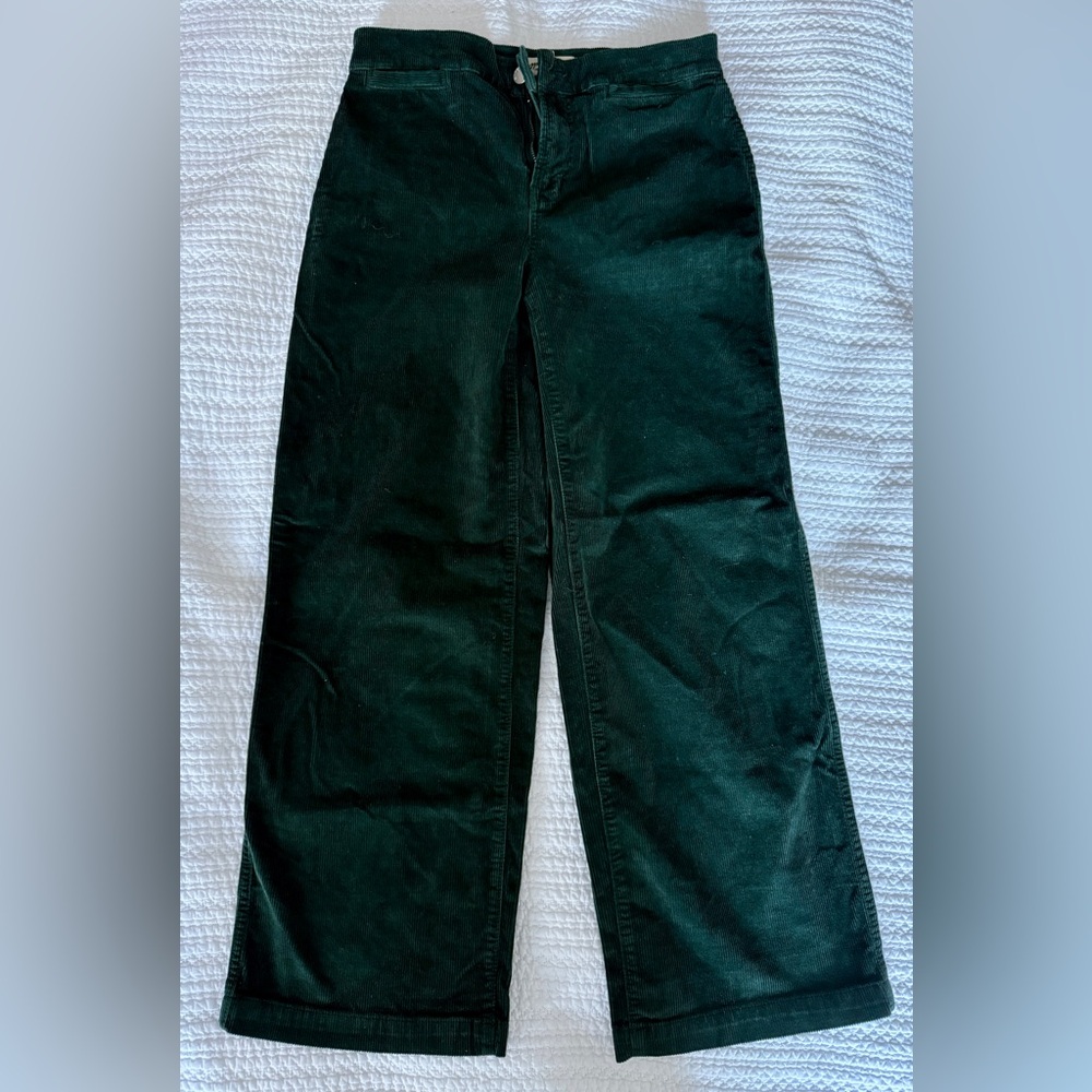 Madewell Petite Emmett Wide- Leg Corduroy Pants, Size 26P